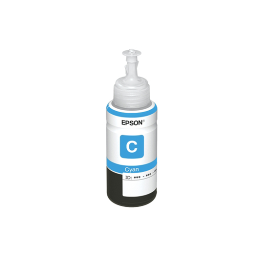 Epson 664 Cyan Ink Bottle| 70 ml |Dye based ink| Ultra high-capacity inks| Compatible with epson printers