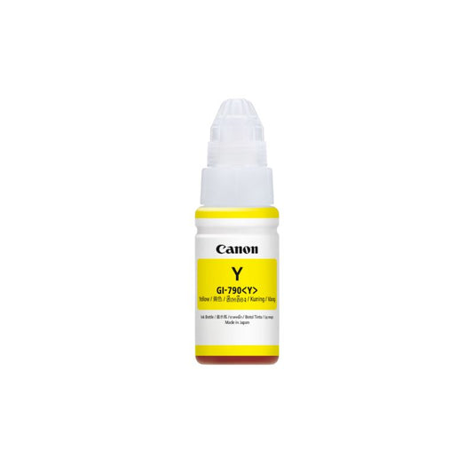 Canon GI-790 Yellow Ink Bottle |70ml| Original High-Yield Ink for Canon PIXMA G Series Printers| Brilliant Color Reproduction| Easy Refilling| Long-Lasting Performance