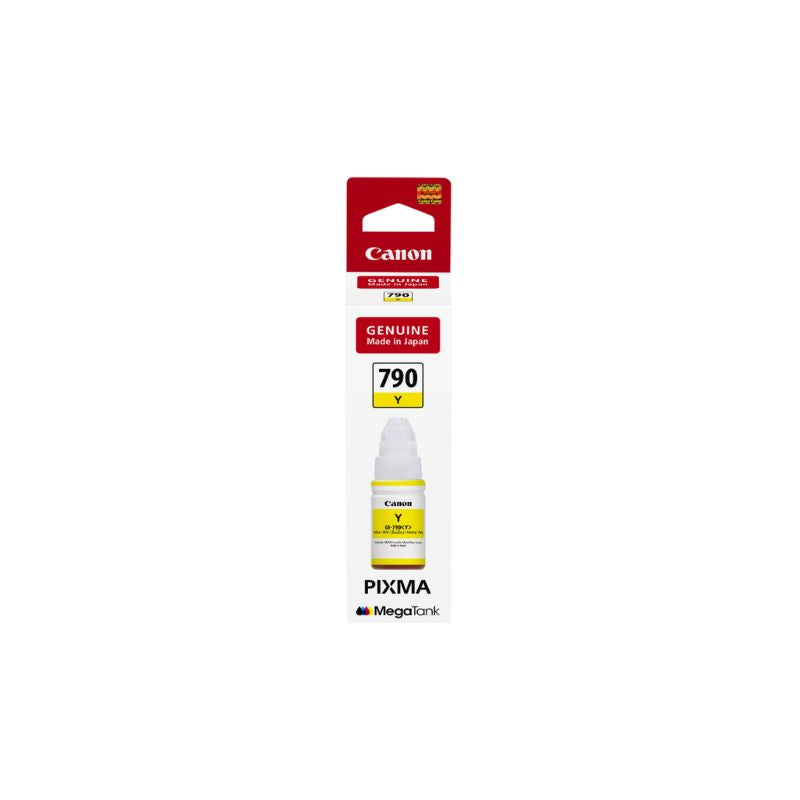 Canon GI-790 Yellow Ink Bottle |70ml| Original High-Yield Ink for Canon PIXMA G Series Printers| Brilliant Color Reproduction| Easy Refilling| Long-Lasting Performance