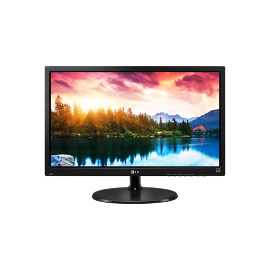 LG 19M38LB 18.5 Inch(47cm) HD Monitor| 1366 X 768| 5 ms| 75Hz| Flicker Safe| Reader Mode| Black Stabilizer| Smart Energy Saving, D-Sub and HDMI Ports| Head Phone Out| 3 Years Onsite Warranty| Black