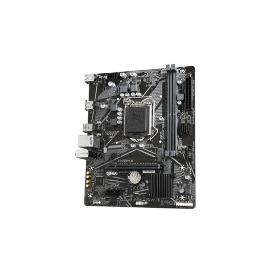 Gigabyte H410M‑K DDR4 Micro‑ATX Motherboard | Intel H410 Chipset| LGA 1200| Dual Channel DDR4 up to 64GB| PCIe x16|M.2 + SATA Storage| Realtek LAN & HD Audio | Compact & Durable Build