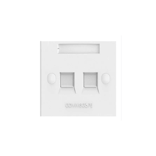 COMMSCOPE/AMP Dual Faceplate Wall Plate Cover – Durable Audio Video Connector Plate for Home or Studio Installations”