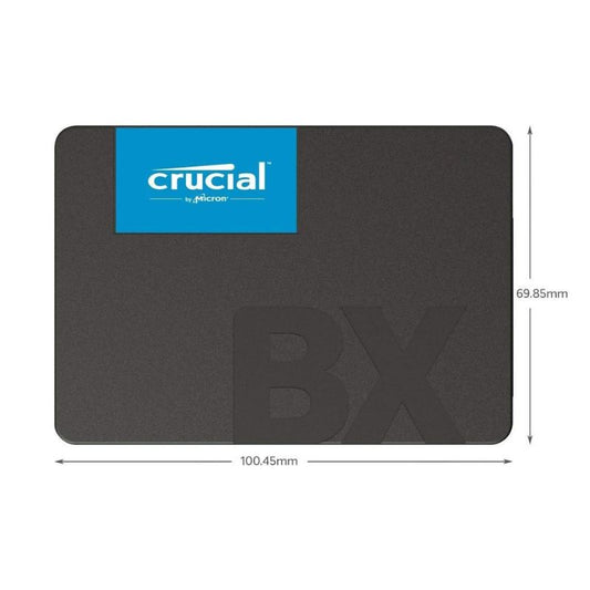 Crucial BX500 500GB Internal Solid State Drive (SSD) – 2.5” SATA, Shock Resistant, High-Speed Read/Write, Durable & Reliable Storage for Desktop and Laptop Computers”