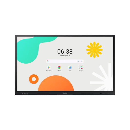 Samsung WA75F Interactive Panel | 75″ 4K UHD Android Smart Touch Display | Multi-Touch Interactive Whiteboard | Wireless Screen Sharing | Built-in Speakers | HDMI, USB, LAN & Wi-Fi Connectivity | Ideal for Classrooms & Conference Rooms