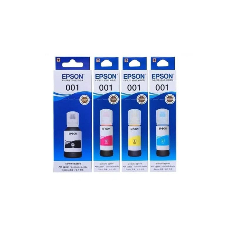 Epson 001 Cyan Ink Bottle |70 ml | Genuine High-Yield Dye Ink for Epson EcoTank Printers| Vibrant and Long-Lasting Color Printing| Compactable with Epson printers