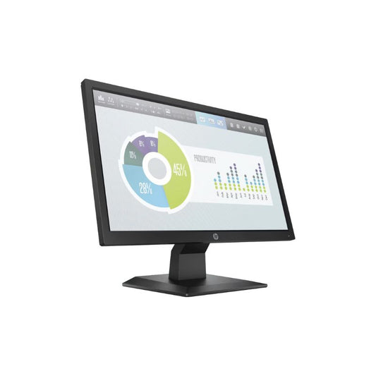 HP P204V 19.5" HD+ Monitor – TN LED Panel, HDMI & VGA Connectivity| Tilt-Adjustable Stand, VESA Mount Compatible, Black – Ideal for Office, Home, and Business Use
