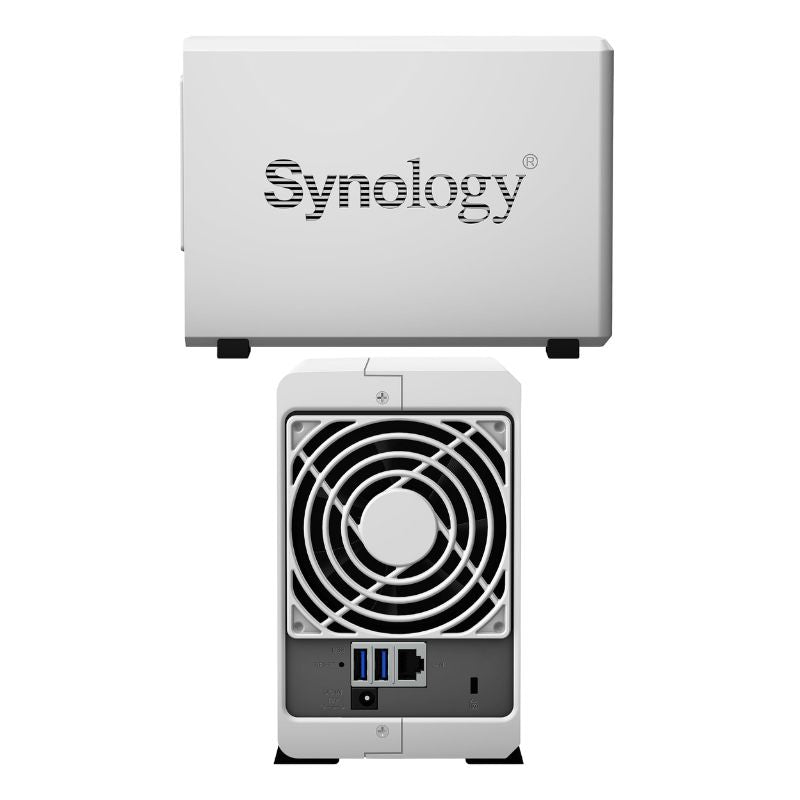 Synology DS223J 2-Bay NAS Realtek RTD1619B Quad-Core 1.7 GHz 1 GB DDR4 Memory 2 x 3.5 Inch SATA Drive Bays Up to 32TB 1GbE LAN 2 x USB 3.2 Gen 1 Ultra-Quiet Operation Energy Efficient Runs on DSM 2-Year Warranty
