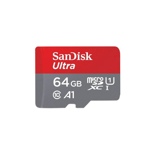 SanDisk Ultra 64GB microSDXC UHS I Memory Card 140MB s Read Speed Class 10 A1 High Performance Storage