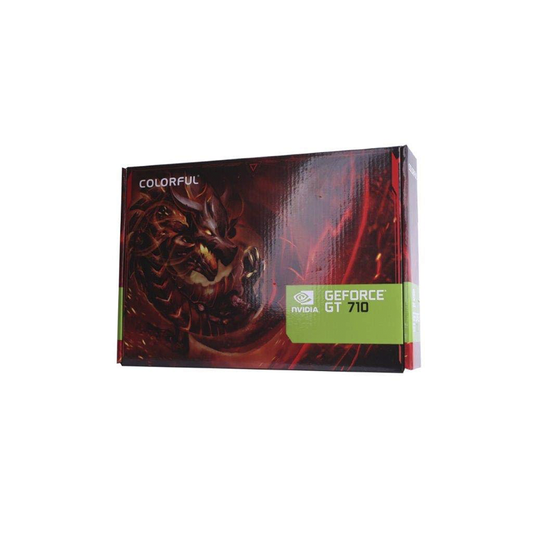 Colorful GeForce GT 710 2GB DDR3 Graphics Card | Low-Profile| Silent Cooling | HDMI/DVI/VGA Support | Ideal for Basic Computing| Office Work & Multi-Display Setups