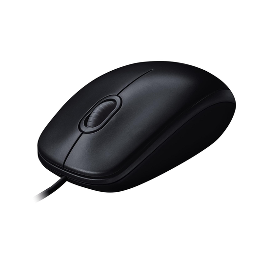 Logitech M90 Wired USB Mouse| Dark Grey| Ambidextrous| High-definition optical tracking 1000 DPI