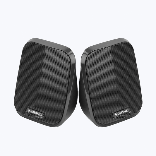 Zebronics ZEB-Fame 2.0 Multimedia Speaker | USB Powered | 3.5mm Audio Jack | Compact Stereo Speakers | Volume Control | Black