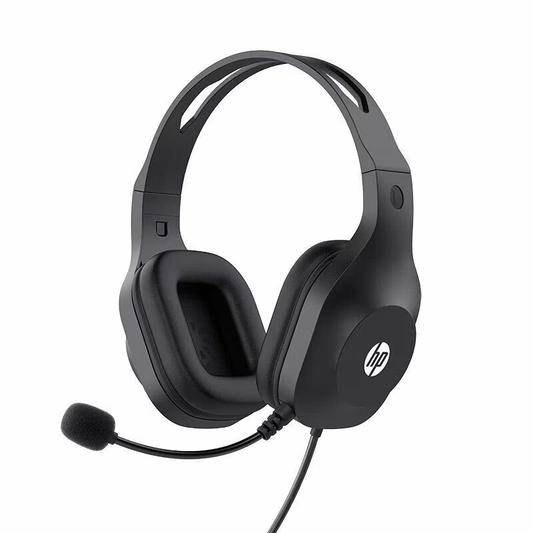 HP H120 Stereo USB Headset| Plug-and-Play USB-A| Built-in Noise-Canceling Mic| Adjustable Head Strap| Padded On Ear Cushions| 360-Degree Bendable Mic| 1-Year Limited Warranty| Black| 9Z4V9AA