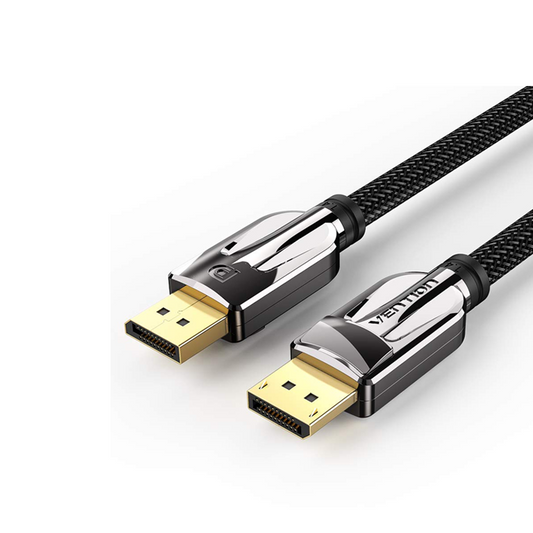 Vention HD DisplayPort Cable Video Audio DP to DP Cable Male to Male 4K@60Hz 1080P Adapter Cable for HDTV Projector Display Monitor etc 2M| 3 years warranty| Black
