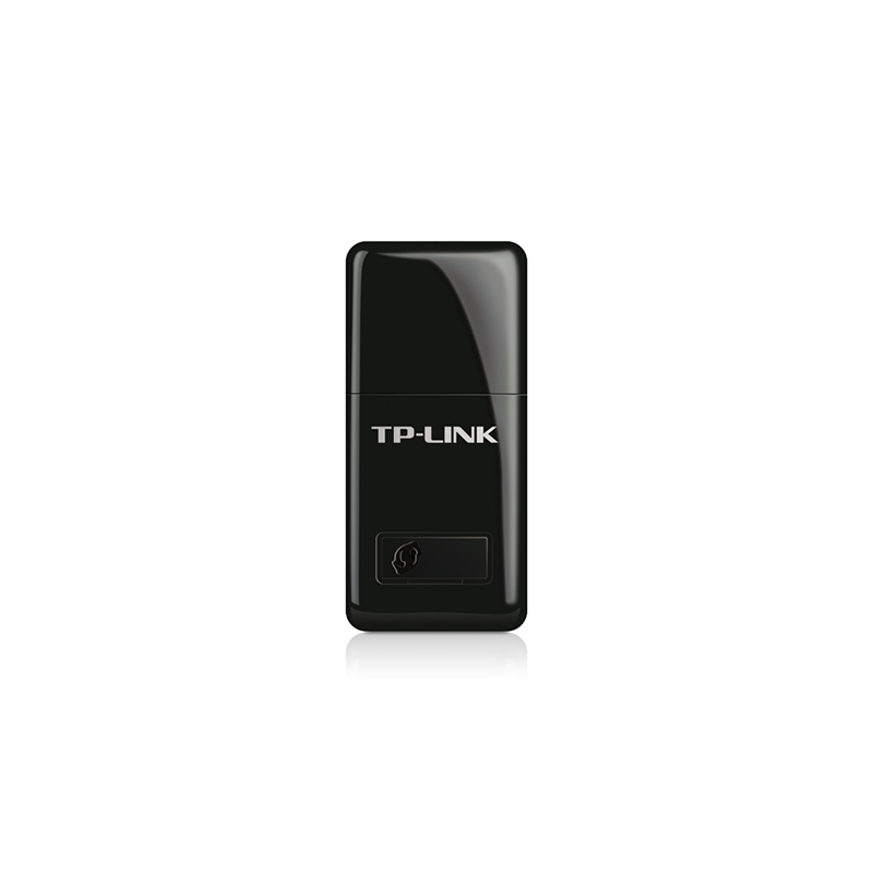 TP-LINK WiFi Dongle 300 Mbps Mini Wireless Network USB Wi-Fi Adapter for PC Desktop Laptop|Supports Windows 11/10/8.1/8/7/XP, Mac OS 10.9-10.15 and Linux| WPS, Soft AP Mode, USB 2.0| TL-WN823N| Black