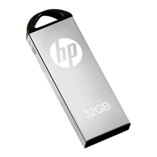 HP 32 GB Pen Drive Metal| USB 2.0| Shockproof, Temperature Proof| 5 MB/s speed| 4.5 x 1.48 x 0.5 cm Dimensions