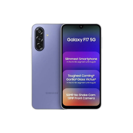Samsung F17 5G – 6GB RAM, 128GB Storage, 6.7" FHD+ Super AMOLED, Exynos 1330, 50MP + 13MP Cameras, 5000mAh Battery