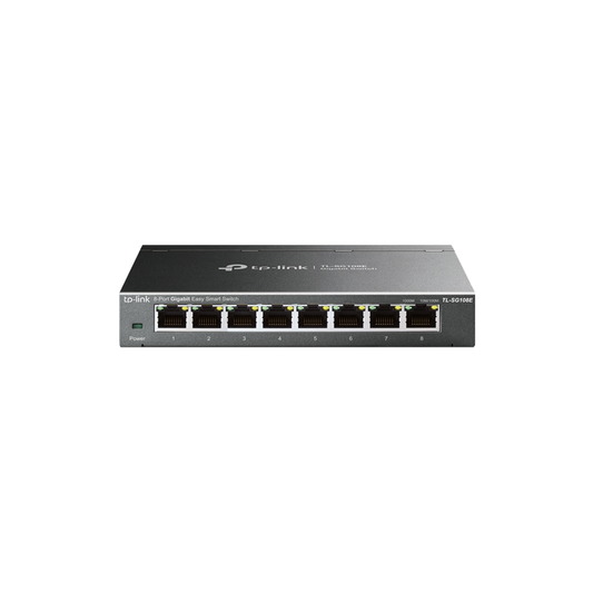 TP-Link 8 Port Gigabit Switch | Easy Smart Managed | Plug & Play | Desktop/Wall-Mount | Sturdy Metal w/Shielded Ports | Support QoS, Vlan, IGMP and LAG| TL-SG108E