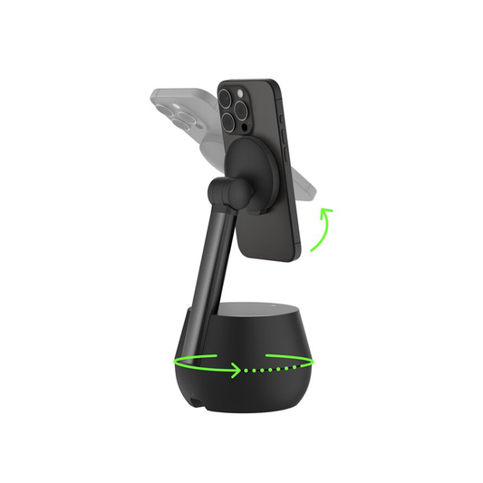 Belkin Auto-Tracking Stand Pro with DockKit | 30W USB-C Power Supply Unit| 5ft/1.5m USB-C to USB-C Cable| 360º face| body & movement tracking| Motorized 90º auto tilt for automatic video angle adjusting