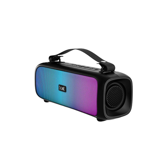boAt Stone 580 Bluetooth Speaker with 12W RMS Stereo Sound| LED Lights| up to 8 HRS Playtime| TWS Feature| FM Radio| Multi-Compatibility Mode| IPX4