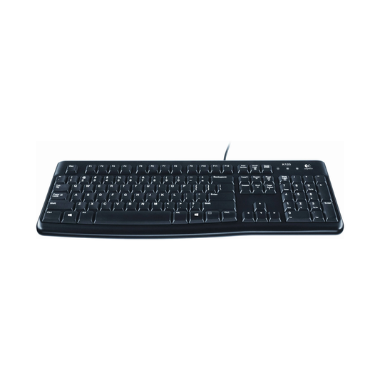 Logitech K120 Plug and Play USB Keyboard| Wired| 18.4 x 18.4 x 46.8 cm Dimension| 3 years warranty