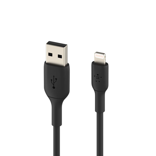 Belkin USB-A to Micro USB Charging Cable for Android Phones and Tablets| 3.3 Feet/1 Meter| Black| Micro USB, USB| 2 years warranty