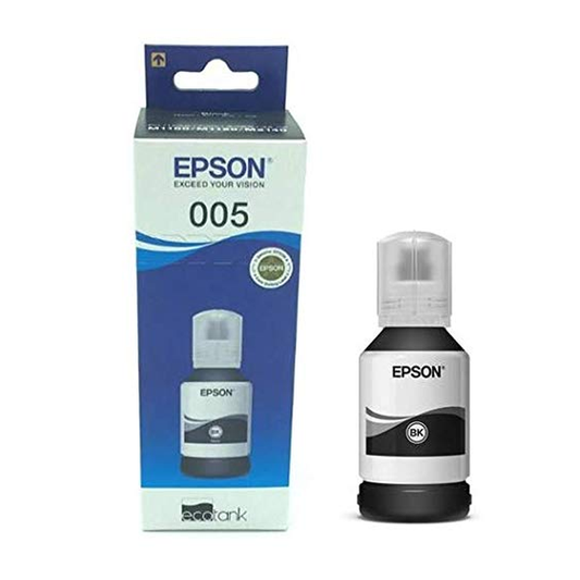 Epson C13T03Q198 005 120ML Black| 5000 pages yield| Water Resistant| Compatible for Epson printers