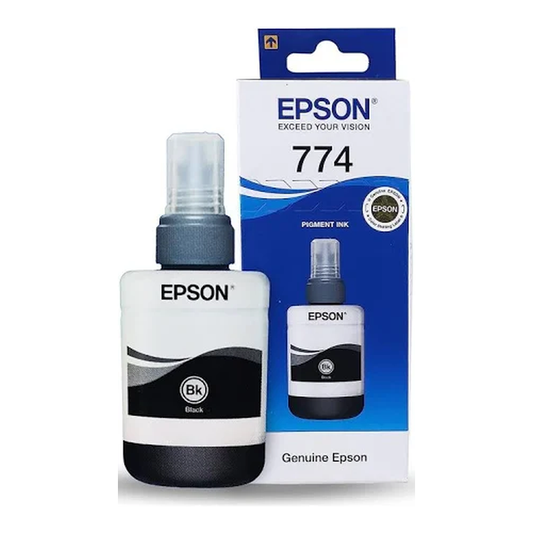 Epson C13T774198 T7741 Black Ink| 6000 pages yield| Pigment Ink| Compatible Epson M100, M200