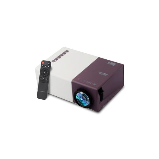 Zebronics PixaPlay 11 Portable LED HD Home Projector, 720p Native Resolution with 1080p Support, Built-in Speaker, HDMI/USB/AV Connectivity, Power Bank Support, White + Purple