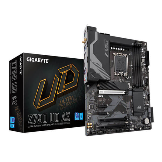 Gigabyte Z790 UD DDR5 Motherboard | Intel LGA1700 | Supports 12th, 13th & 14th Gen Intel Core Processors | DDR5 Up to 192GB | PCIe 5.0 | Triple M.2 NVMe | 2.5GbE LAN | ATX