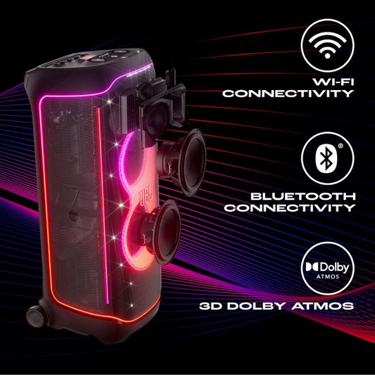 JBl Party Box Ultimate – 1100 W Bluetooth Party Speaker with Dynamic Light Show| DJ Features & Live Mic/Guitar Inputs