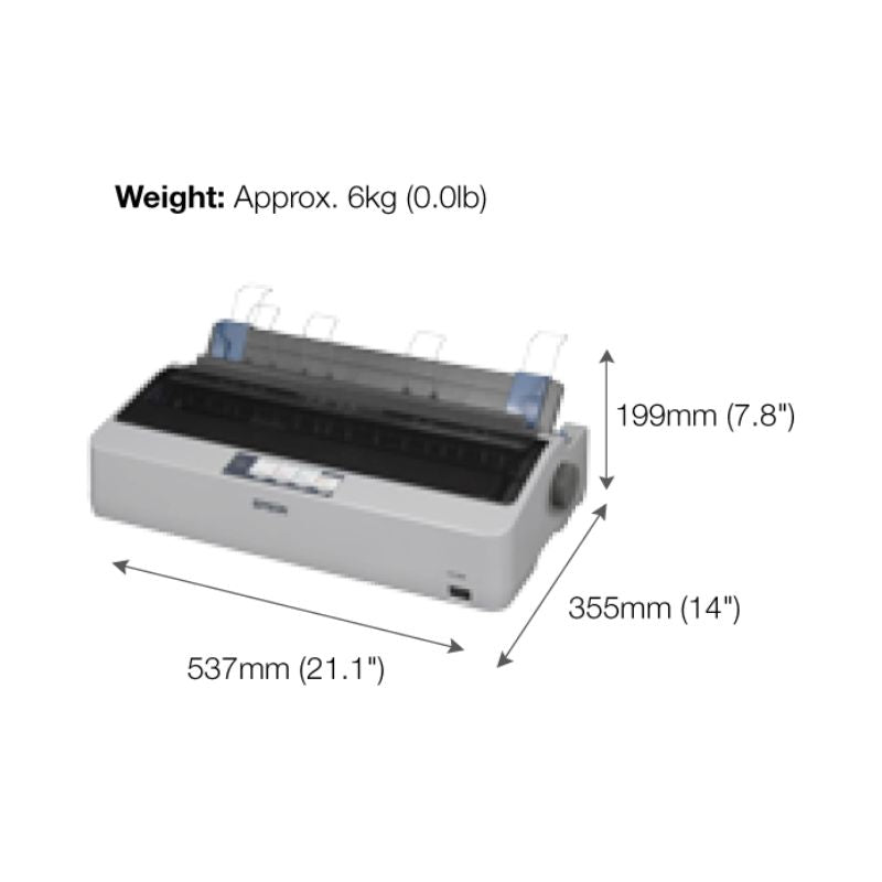 EPSON LX-1310 | Dot Matrix Printer | High-Speed, Reliable, and Durable Printing Solution for Business and Industrial Use