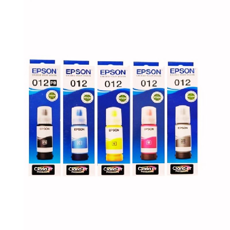 Epson 012 Yellow Ink Bottle| 70 ml |Genuine High-Yield Dye Ink for Epson EcoTank Printers| Bright and Long-Lasting Color Output| Compactable with Epson printers