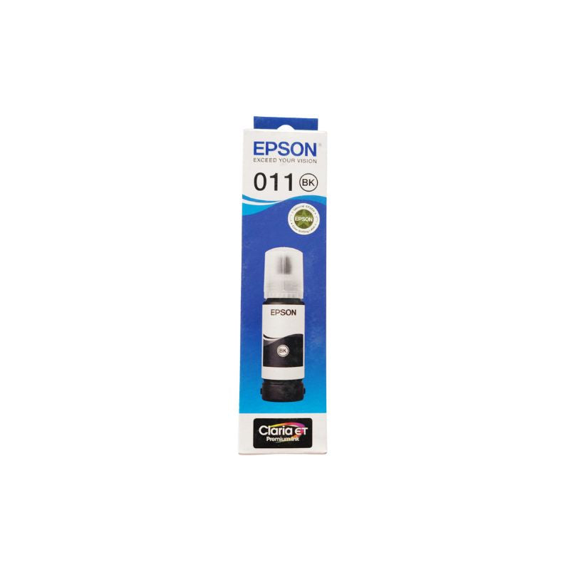 Epson 011 Black Ink Bottle |70 ml |Genuine High-Yield Pigment Ink for Epson EcoTank Printers| Crisp and Long-Lasting Text| Compactable with Epson printers