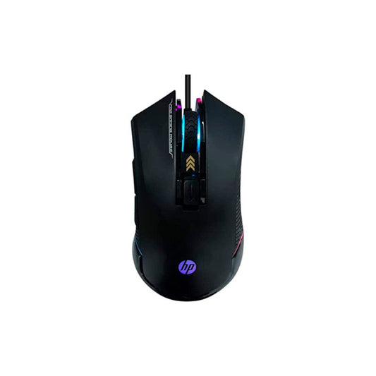 HP BLK G360 Wired Gaming Mouse | Adjustable Up to 6200 DPI | RGB Lighting & Customizable Buttons | Ergonomic Ambidextrous Design | High‑Speed USB Connection | Durable Build for Competitive Gaming