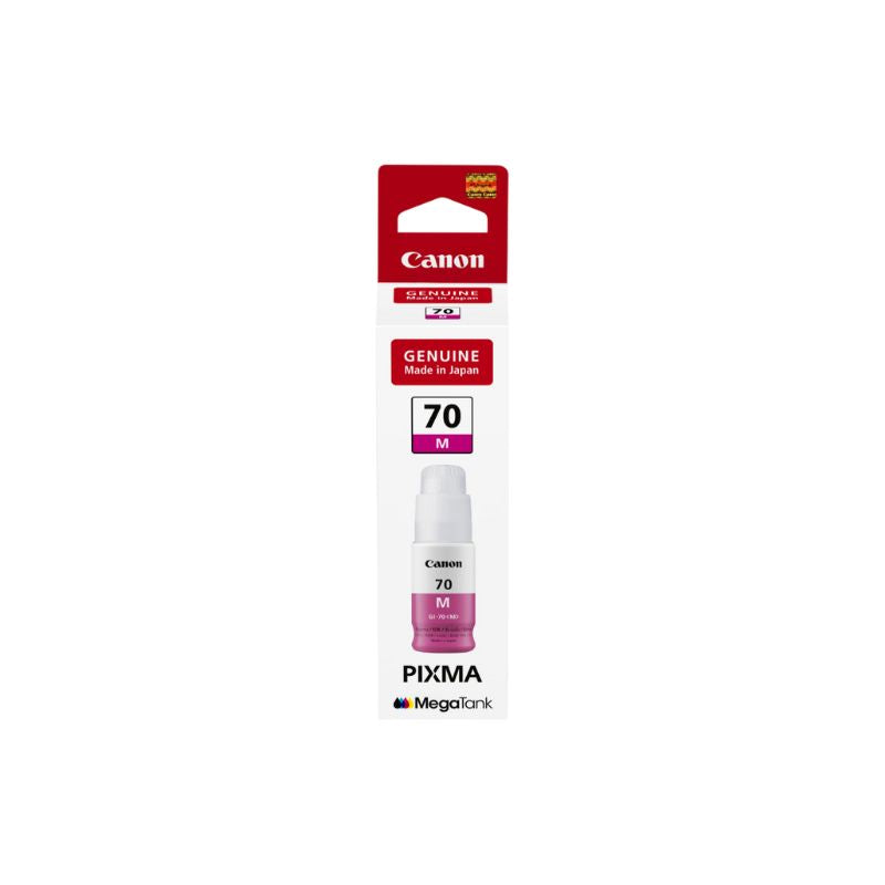 Canon GI-70 Magenta Ink Bottle |70 ml |Original High-Yield Ink for Canon PIXMA G Series Printers| Vibrant Color Output| Long-Lasting and Easy-to-Refill