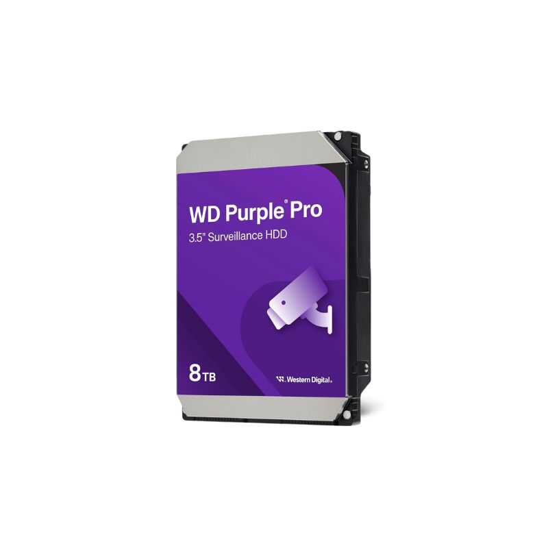 Western Digital WD8002PURP 8TB SATA HDD | WD Purple AV Surveillance Hard Drive