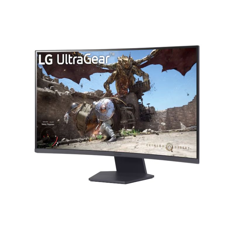 LG UltraGear 32GS60QC-B 32 Inch QHD Curved Gaming Monitor | 180Hz Refresh Rate | 1ms Response Time | 1000R Curved VA Panel | HDR10 Support | AMD FreeSync Premium | 2560x1440 Resolution | HDMI & DisplayPort Connectivity | Ultra-Smooth Gaming Experience