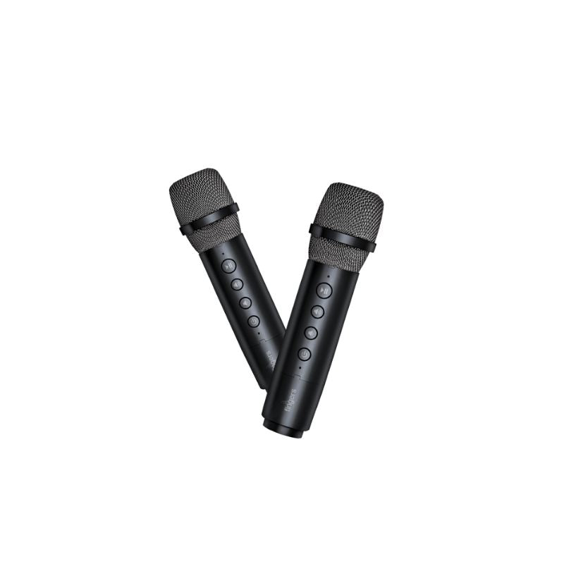 FINGERS 2Mic-GrooveBox Portable Party Speaker | Dual Wireless Rechargeable Mics | 30W Jaw-Dropping Bass | Karaoke Mode with Voice Changer | 6.5-Hour Playtime
