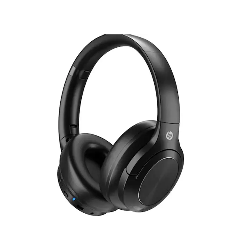 HP H300 Over Ear Wireless Headset| Black| BT V5.3 with 2x the speed and 4x the range| Easy access controls| Water-resistant| Easy charging