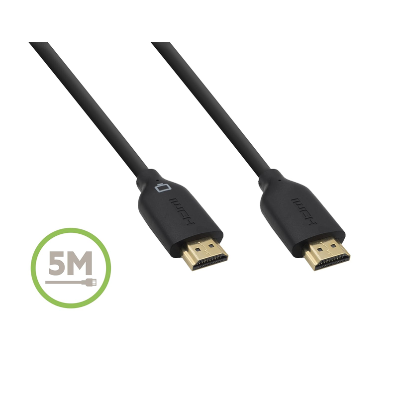 Belkin F3Y021bt5M High Speed HDMI Cable with Ethernet - 5 Meter| HDMI| RJ45| High Speed| 3D Compatible| 2 years warranty