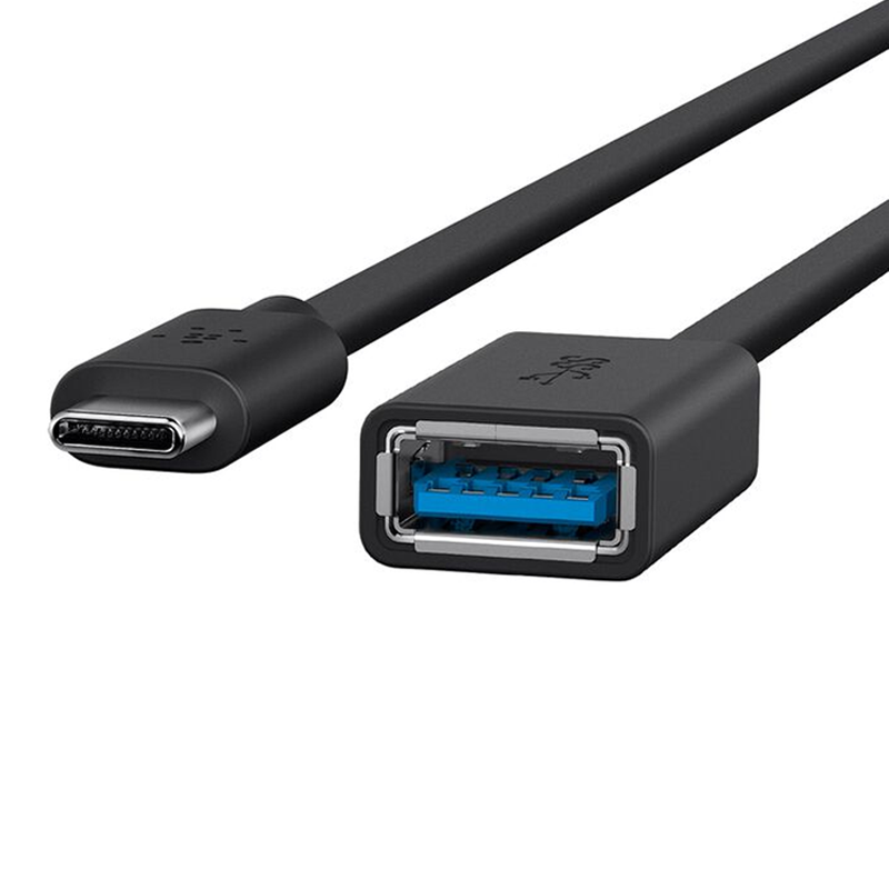 Belkin 3.0 USB-C to USB-A Adapter| Also Known as USB Type-C| Black| 1.5A charging output| 2 years warranty