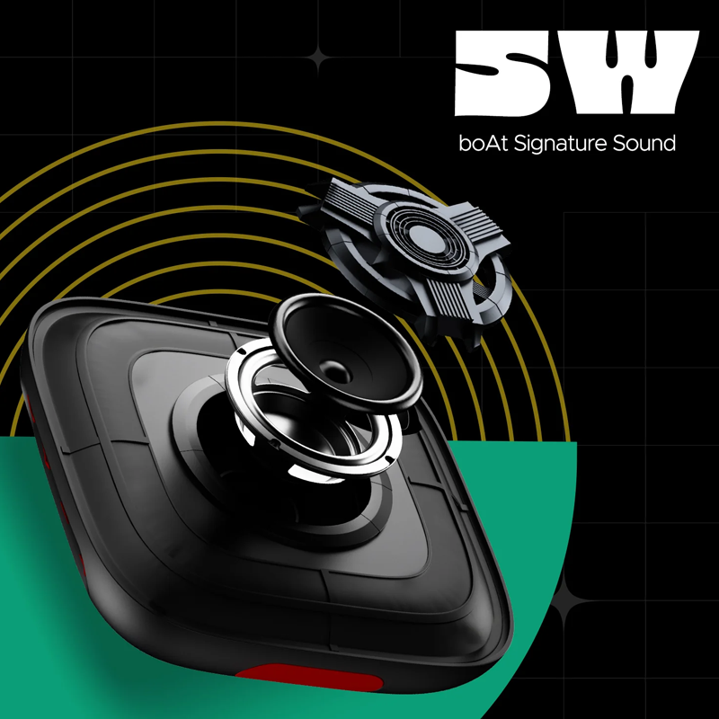 boAt Stone 190 Pro w/ 12 HRS Playback| TWS Feature & IPX6 Splash Resistance 5 W Bluetooth Speaker