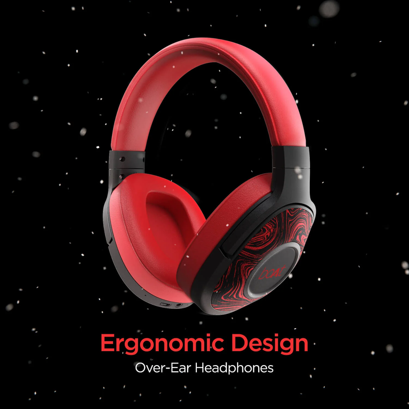 boAt Rockerz 550 Bluetooth Wireless Over Ear Headphones with Mic Upto 20 Hours Playback| 50MM Drivers| Soft Padded Ear Cushions and Physical Noise Isolation