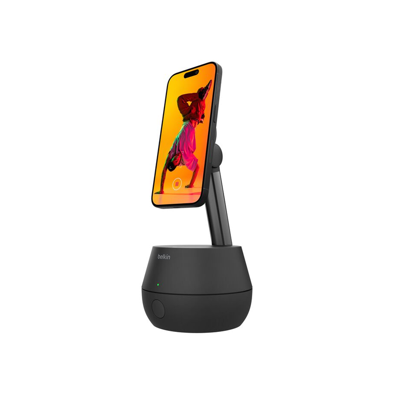 Belkin Auto-Tracking Stand Pro with DockKit | 30W USB-C Power Supply Unit| 5ft/1.5m USB-C to USB-C Cable| 360º face| body & movement tracking| Motorized 90º auto tilt for automatic video angle adjusting