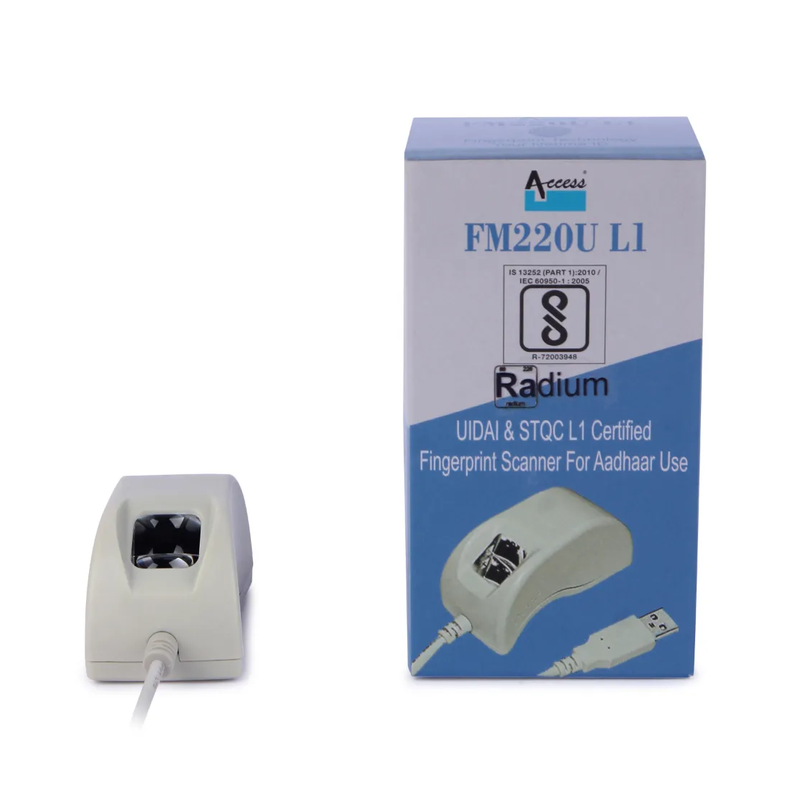 Startek FM220U L1 UIDAI Certified USB Optical Biometric Scanner