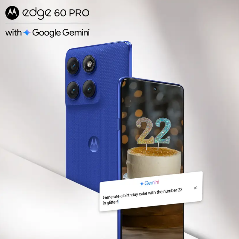MOTOROLA Edge 60 Pro |16 GB RAM, 512 GB Storage|6.7-inch curved display|50MP + 50MP + 10MP | 50MP Front Camera|6000 mAh Battery