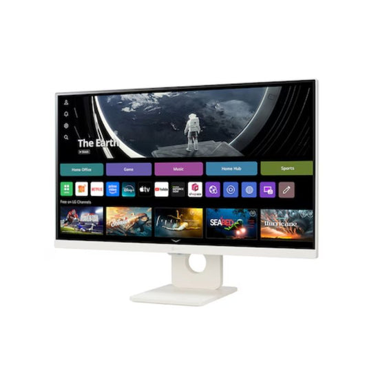 LG 25SR50F-W.ATR 25-Inch Smart Monitor | Full HD IPS | webOS | HDR10 | Wi-Fi | Bluetooth | Built-in Speakers | White Design