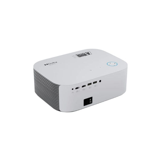 ZEBRONICS Pixaplay 17 Smart LED HD Projector White/Grey | Full HD Support, Built-in Speaker, WiFi & Bluetooth