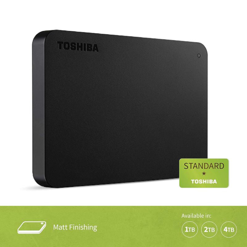 Toshiba 1TB External Hard Drive | Plug & Play | USB 3.0|Portable HDD for PC & Mac | Black