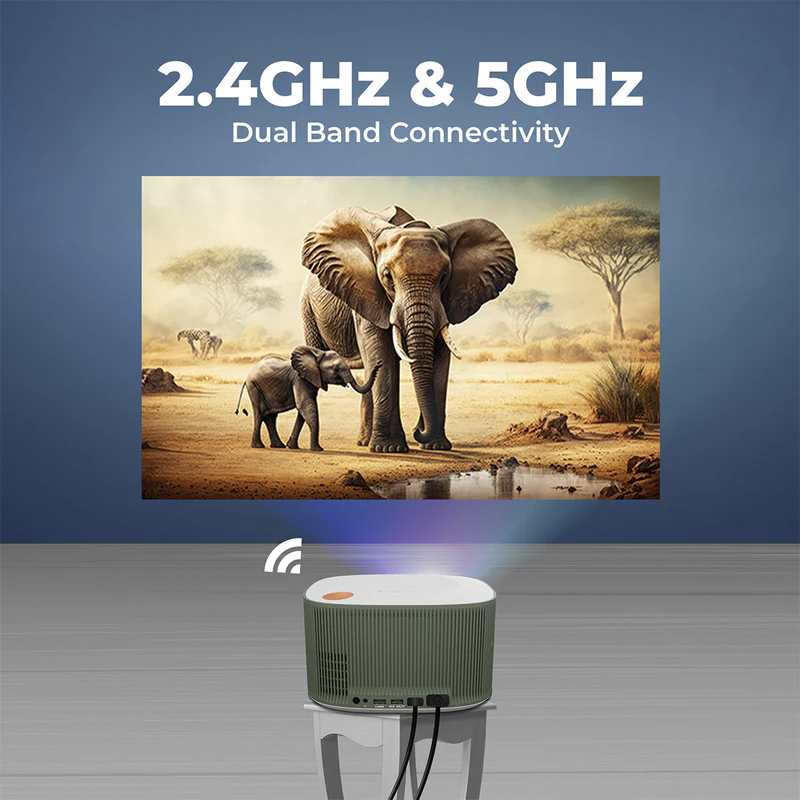 Zebronics Pixaplay 26 Smart LED Projector | Full HD 1080p, 9000 Lumens, 508 cm Screen, Android OS, HDMI/USB/Bluetooth Connectivity, Built-in Speaker, Home Theater Projector